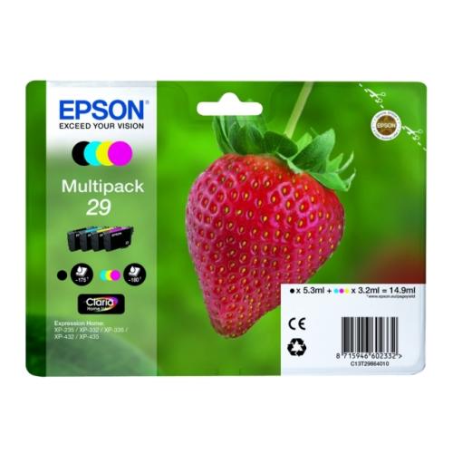 Epson cartucho de tinta negro / cian / magenta / amarillo (C13T29864012 / 29) (multipack)
