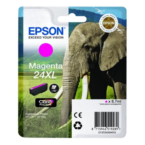 Epson cartucho de tinta magenta (C13T24334012 / 24XL) (alta capacidad)