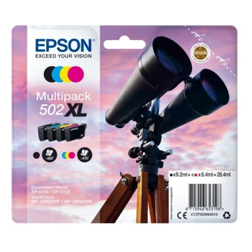 Epson cartucho de tinta negro / cian / magenta / amarillo (C13T02W64010 / 502XL) (multipack, alta capacidad)