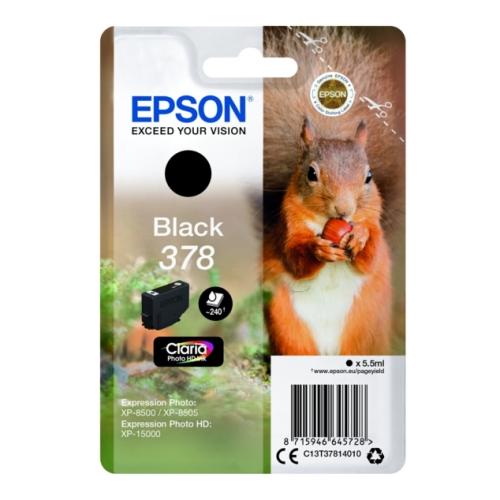 Epson cartucho de tinta negro (C13T37814010 / 378)