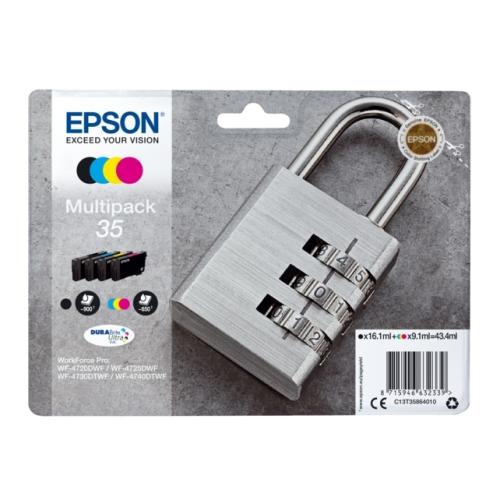 Epson cartucho de tinta negro / cian / magenta / amarillo (C13T35864010 / 35) (multipack)