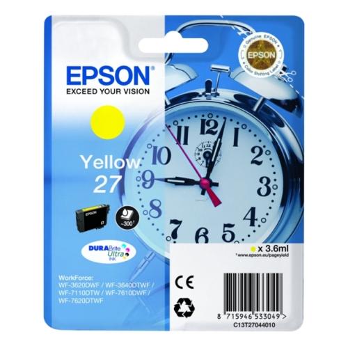 Epson cartucho de tinta amarillo (C13T27044012 / 27)