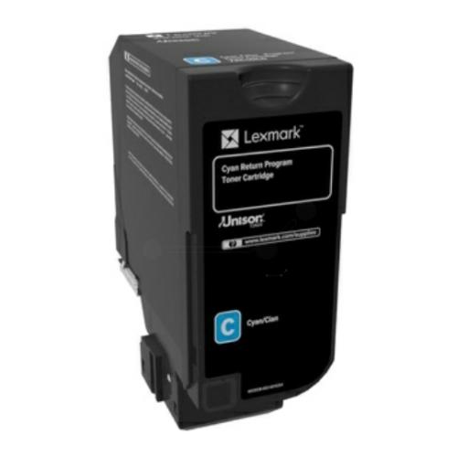 Lexmark cartucho de tóner cian (74C0H20 / 074C0H20)