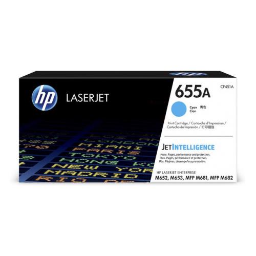 HP cartucho de tóner cian (CF451A / 655A)