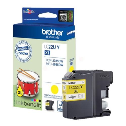 Brother cartucho de tinta amarillo (LC22UY)