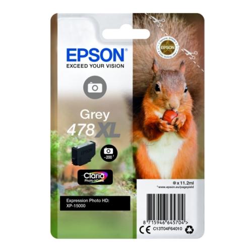 Epson cartucho de tinta gris (C13T04F64010 / 478XL) (alta capacidad)