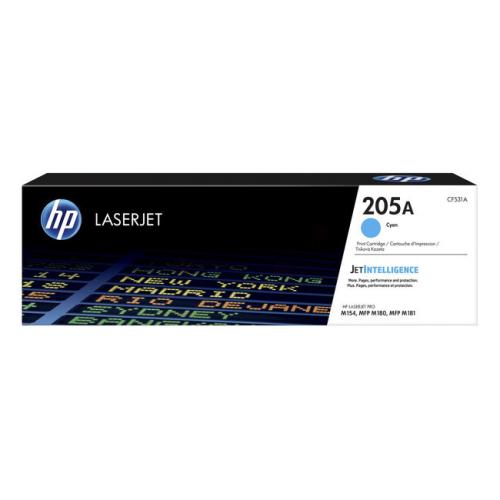 HP cartucho de tóner cian (CF531A / 205A)