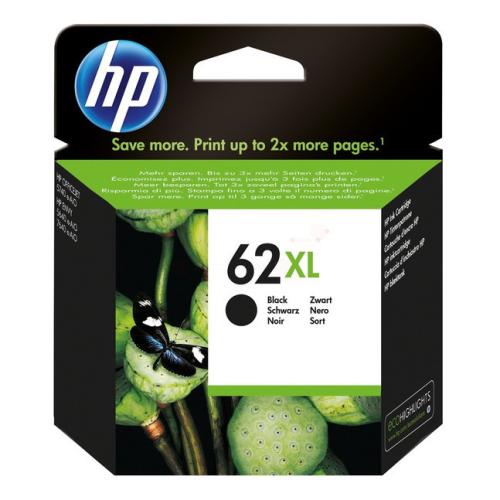 HP cartucho de tinta negro (C2P05AE#301 / 62XL) (alta capacidad)