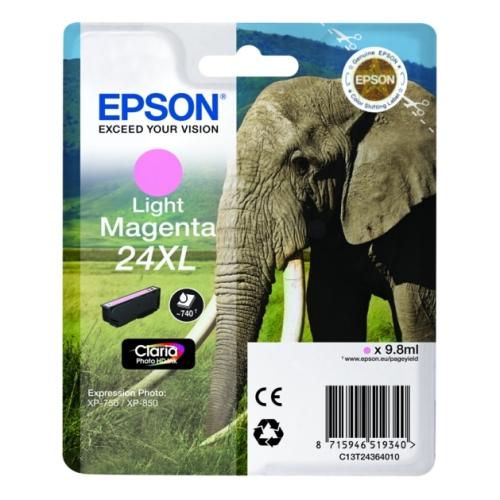 Epson cartucho de tinta magenta foto (C13T24364012 / 24XL) (alta capacidad)