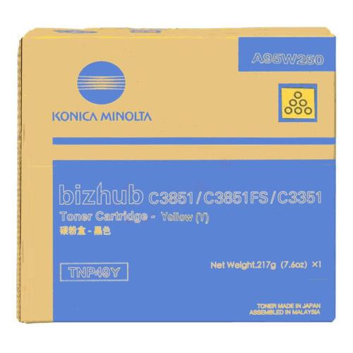 Konica Minolta cartucho de tóner amarillo (A95W250 / TNP49Y)