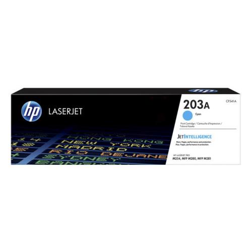 HP cartucho de tóner cian (CF541A / 203A)