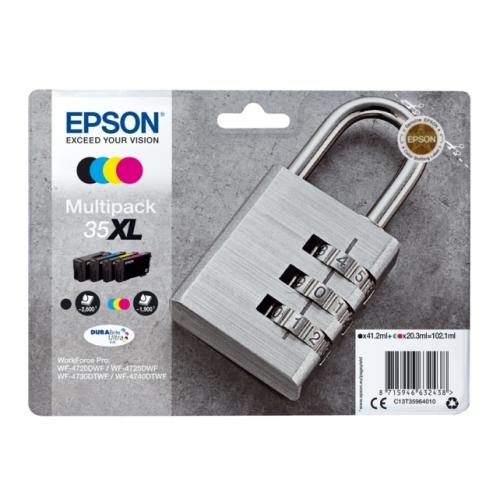 Epson cartucho de tinta negro / cian / magenta / amarillo (C13T35964010 / 35XL) (multipack, alta capacidad)