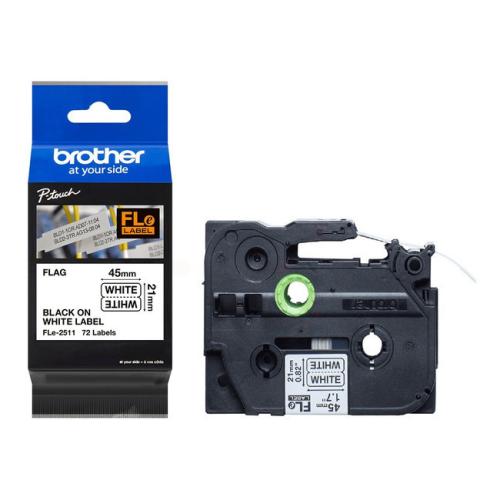 Brother tape negro sobre blanco (FLE2511)