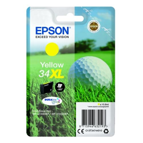 Epson cartucho de tinta amarillo (C13T34744010 / 34XL) (alta capacidad)