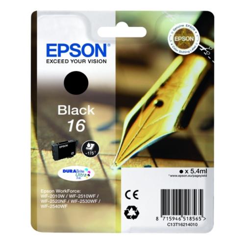Epson cartucho de tinta negro (C13T16214012 / 16)