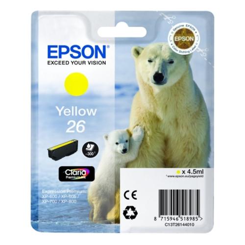 Epson cartucho de tinta amarillo (C13T26144012 / 26)