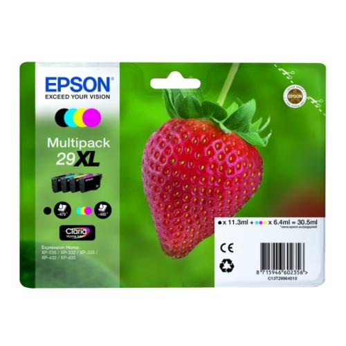 Epson cartucho de tinta negro / cian / magenta / amarillo (C13T29964012 / 29XL) (multipack, alta capacidad)