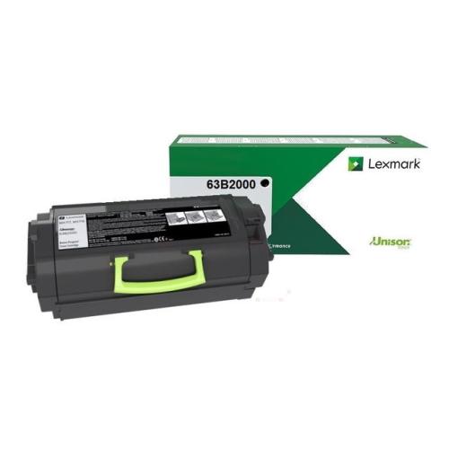 Lexmark cartucho de tóner negro (63B2000 / 063B2000) (Retorno)