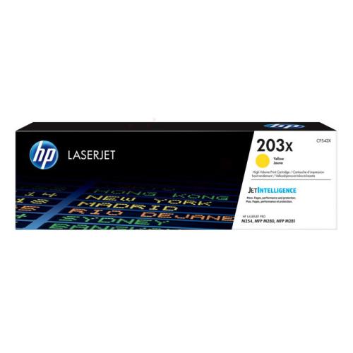HP cartucho de tóner amarillo (CF542X / 203X) (alta capacidad)