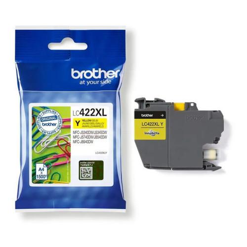 Brother cartucho de tinta amarillo (LC422XLY) (alta capacidad)