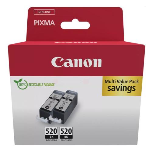 Canon cartucho de tinta negro (2932B019 / PGI520PGBK) (Paquete Doble)