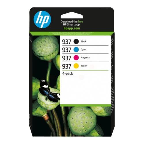 HP cartucho de tinta negro / cian / magenta / amarillo (6C400NE / 937) (multipack)