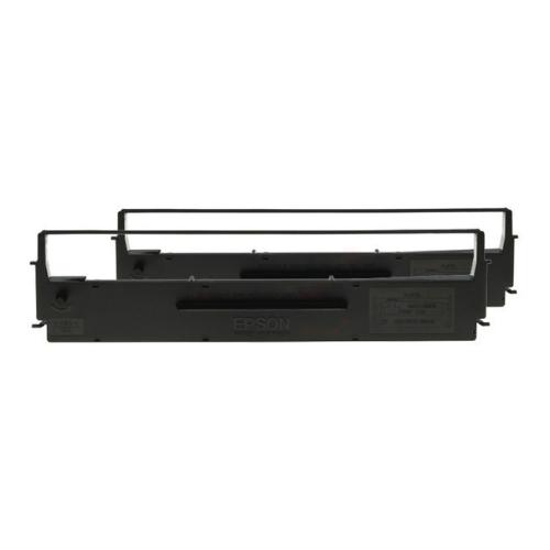 Epson cinta negro (C13S015646 / 7753) (Paquete Doble)