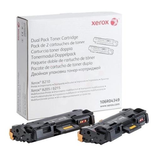 Xerox cartucho de tóner negro (106R04349 / 106R4349) (Paquete Doble)
