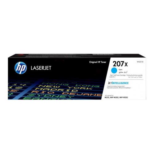HP cartucho de tóner cian (W2211X / 207X) (alta capacidad)
