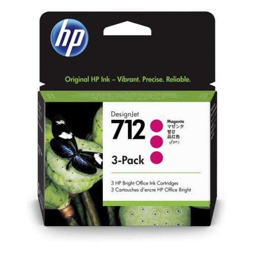 HP cartucho de tinta magenta (3ED78A / 712) (multipack)
