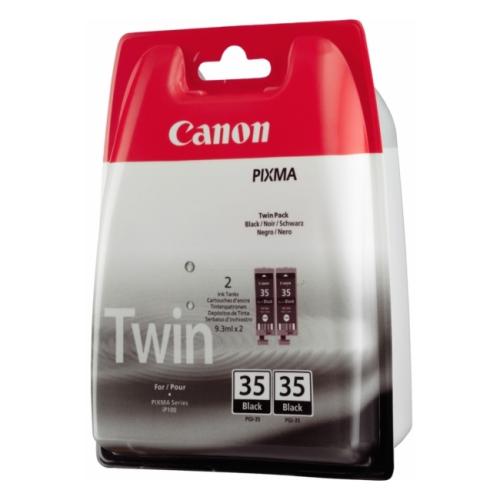 Canon cartucho de tinta negro (1509B029 / PGI35BK) (Paquete Doble)