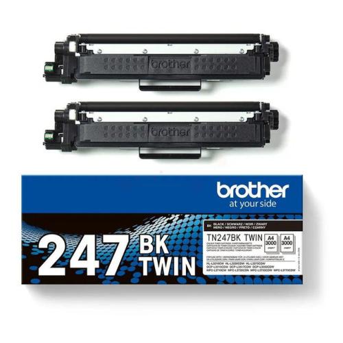 Brother cartucho de tóner negro (TN247BKTWIN) (Paquete Doble)