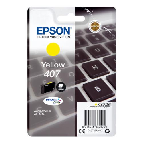 Epson cartucho de tinta amarillo (C13T07U440 / 407)