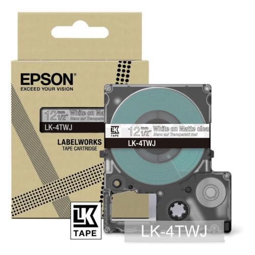 Epson etiquetas transparente / blanco (C53S672068 / LK4TWJ)