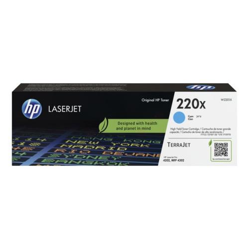 HP cartucho de tóner cian (W2201X / 220X) (alta capacidad)