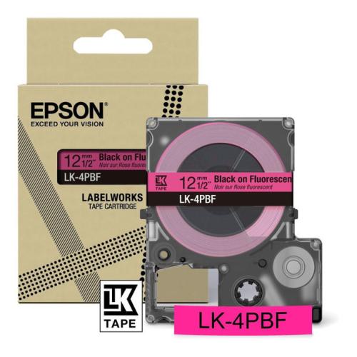 Epson etiquetas black/Rosa (C53S672100 / LK4PBF)