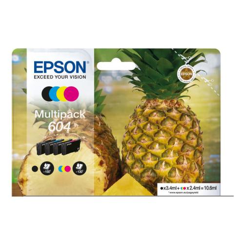 Epson cartucho de tinta negro / cian / magenta / amarillo (C13T10G64010 / 604) (multipack)