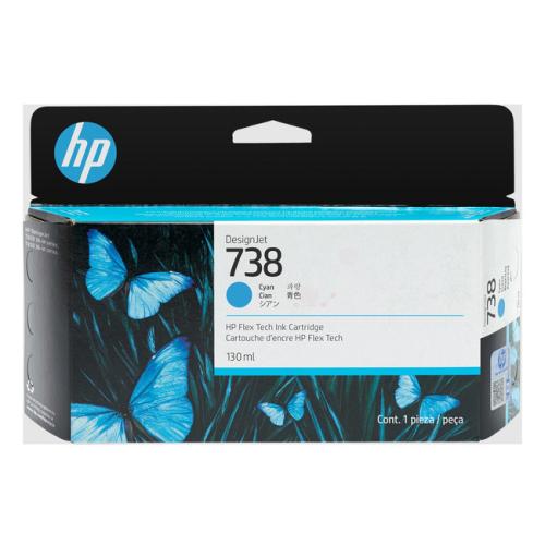 HP cartucho de tinta cian (498N5A / 738)