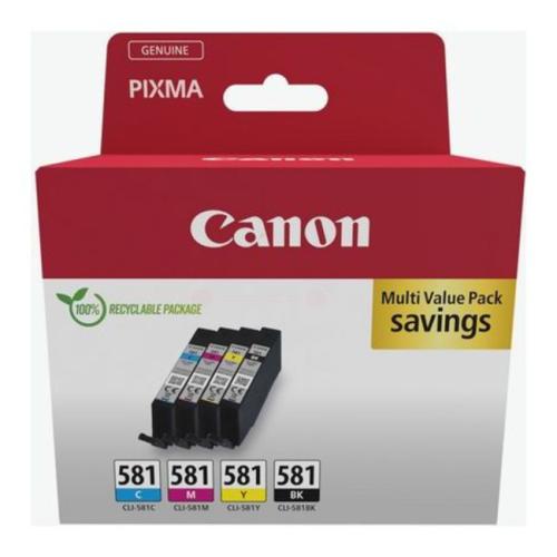 Canon cartucho de tinta negro / cian / magenta / amarillo (2103C007 / CLI581) (multipack)
