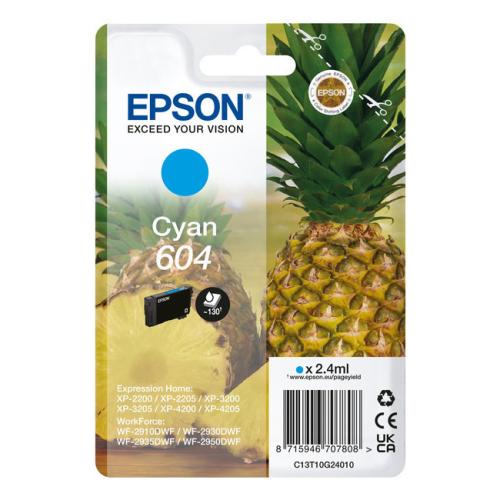 Epson cartucho de tinta cian (C13T10G24010 / 604)