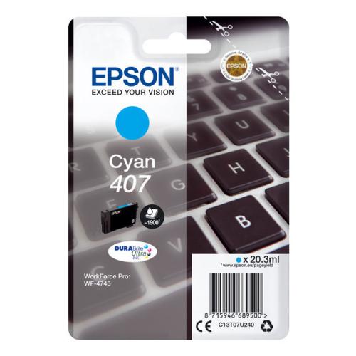Epson cartucho de tinta cian (C13T07U240 / 407)