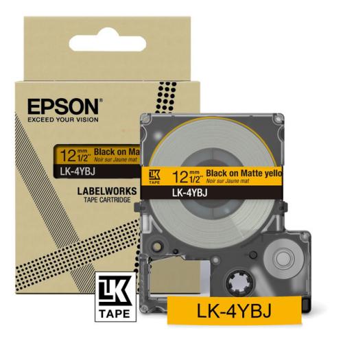 Epson etiquetas negro / amarillo (C53S672074 / LK4YBJ)