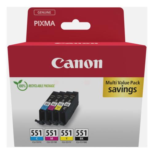 Canon cartucho de tinta negro / cian / magenta / amarillo (6509B016 / CLI551) (multipack)