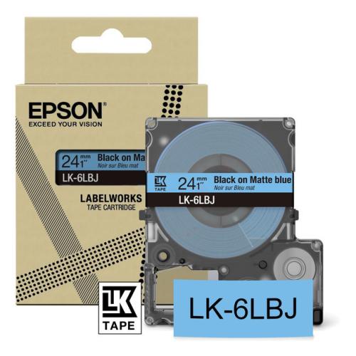 Epson etiquetas negro / azul (C53S672082 / LK6LBJ)