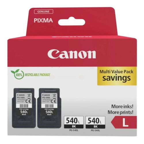 Canon cartucho de tinta negro (5224B020 / PG540L) (Paquete Doble)