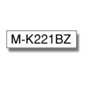 Brother tape negro sobre blanco (MK221BZ), 9mm, non laminated