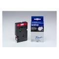 Brother tape rojo sobre blanco (TC202), 12mm, laminada