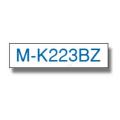 Brother tape azul sobre blanco (MK223BZ), 9mm, non laminated