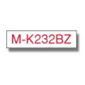 Brother tape rojo sobre blanco (MK232BZ), 12mm, non laminated