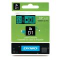 Dymo etiquetas negro sobre verde (45019 / S0720590), 12mm, laminada